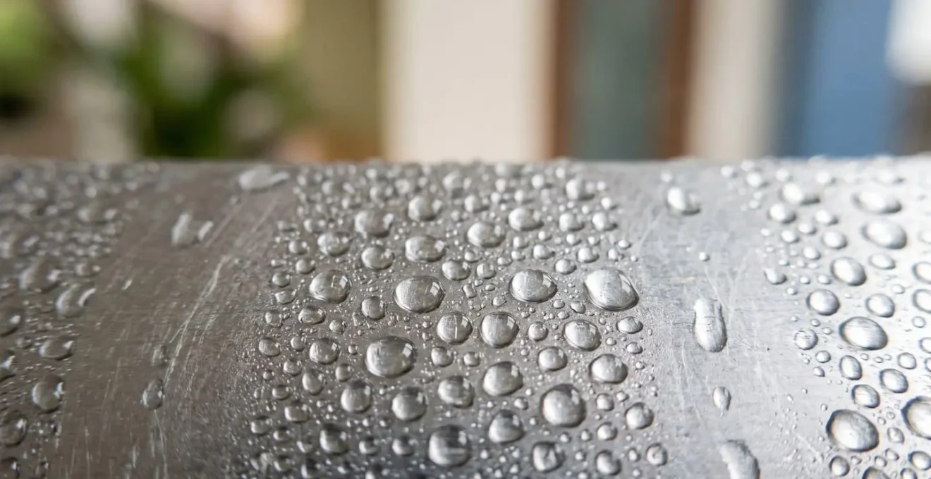 Détail d'un système de climatisation en climat tropical humide