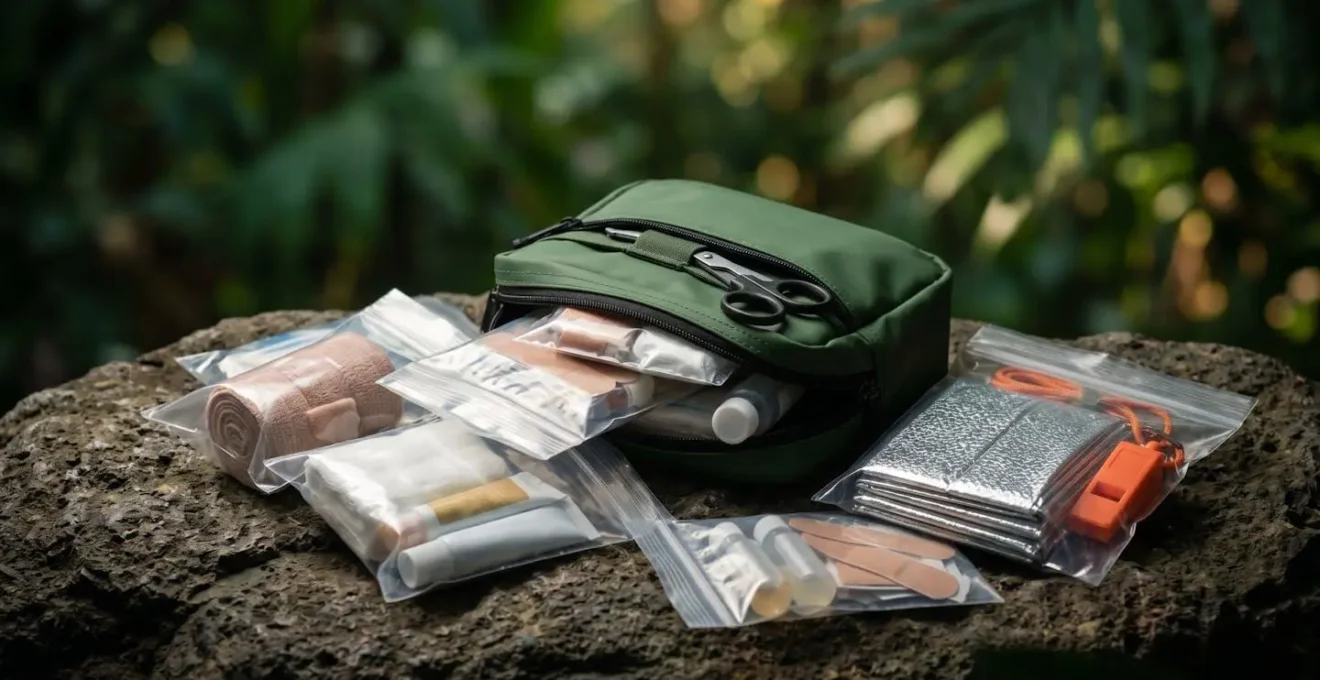 Trousse de premiers secours compacte et étanche pour randonnée en milieu tropical humide